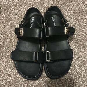 Steve Madden Kids Black Sandals